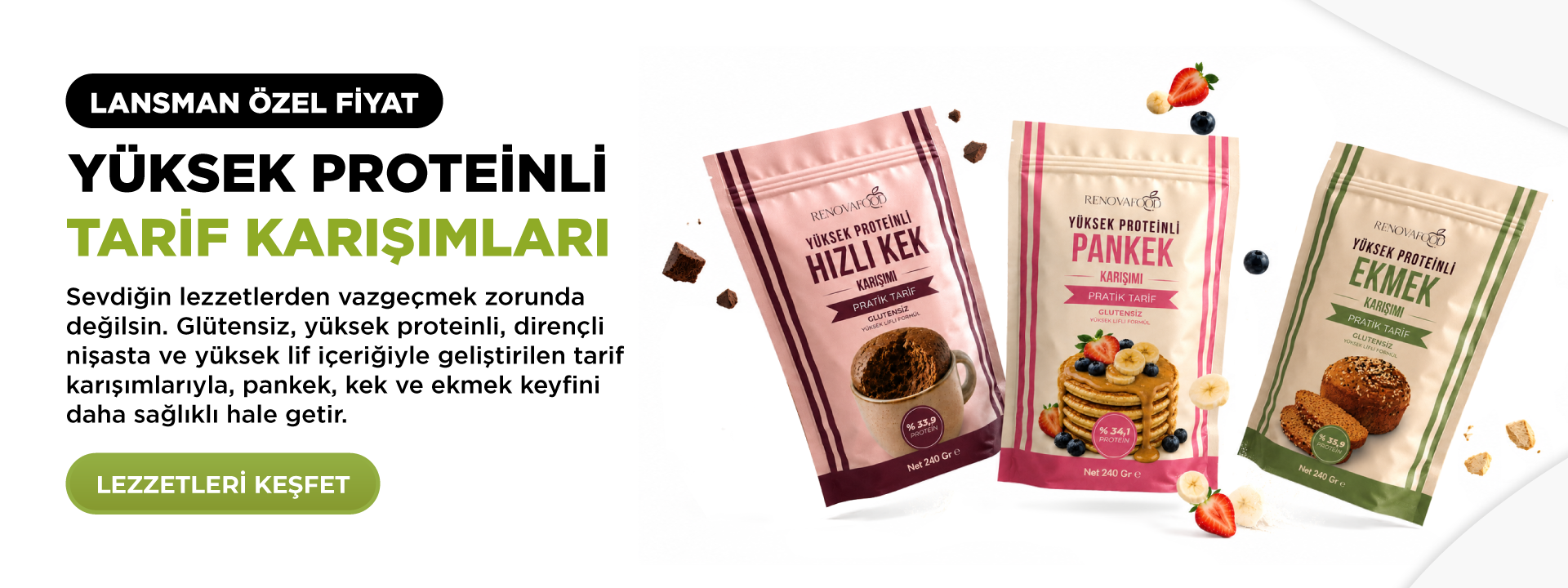 Yüksek Proteinli Tarif Karışımları