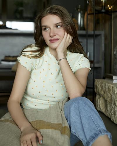 Ananas Desenli Crop Body