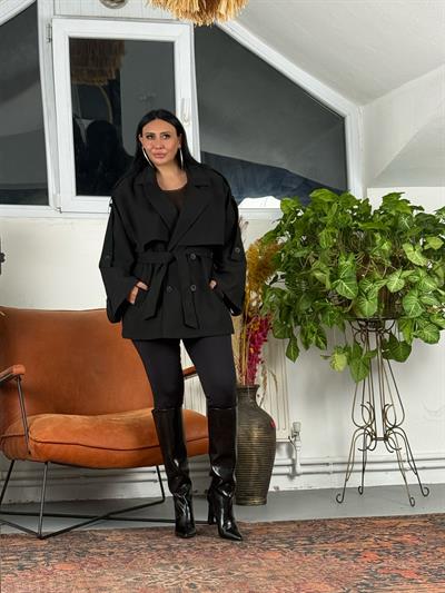 Astarlı Kısa Trençkot