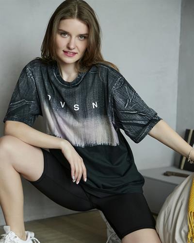 Baskılı Oversize T-Shirt