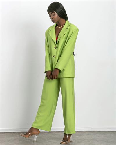 Blazer Ceket ve Pantolon Takım Yeşil Renk