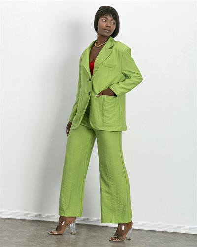 Blazer Ceket ve Pantolon Takım Yeşil Renk