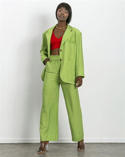 Blazer Ceket ve Pantolon Takım Yeşil Renk