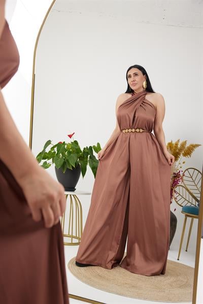 Bol Kesim Saten Tulum