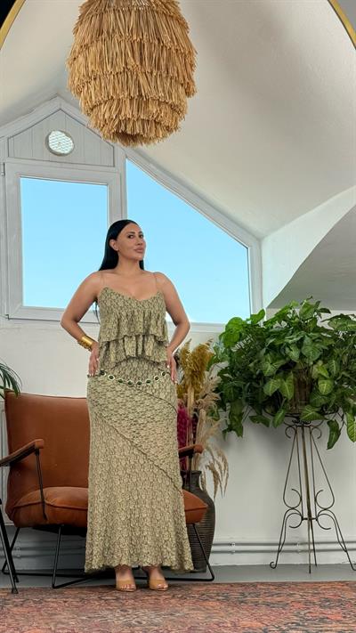 Dantelli İkili Takım – Bluz & Etek