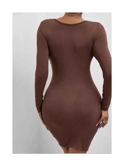 Göğüs Pencere Detaylı Mini Elbise