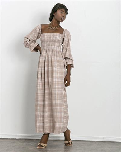 Maxi Boy Elbsie Flüt Kol Kare Desen