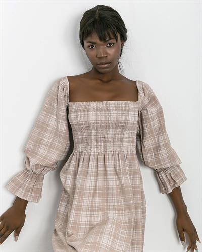 Maxi Boy Elbsie Flüt Kol Kare Desen