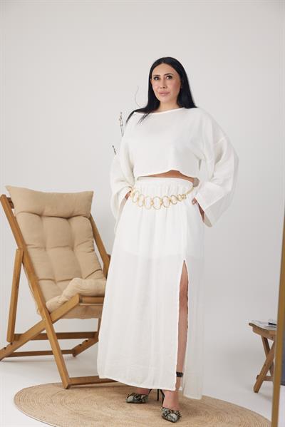 Müslin Kumaş İkili Takım (Etek- Bluz) 