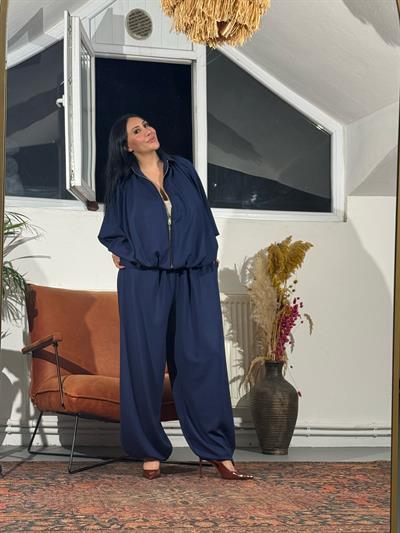 Pelerin Formlu Ceket Şalvar Pantolon Takım