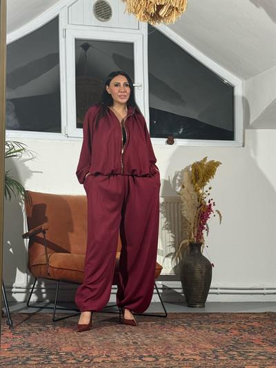 Pelerin Formlu Ceket Şalvar Pantolon Takım