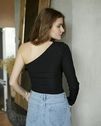 Tek Omuz Body Siyah Renk