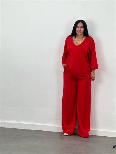 V Yaka Oversize Modal Takım