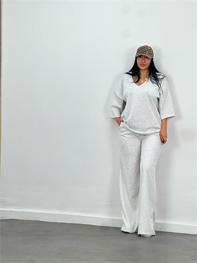 V Yaka Oversize Modal Takım