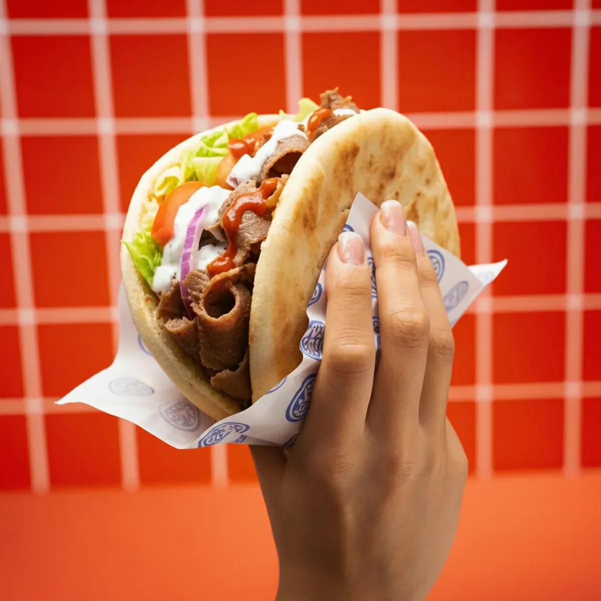 Custom printed greaseproof paper bags for burgers