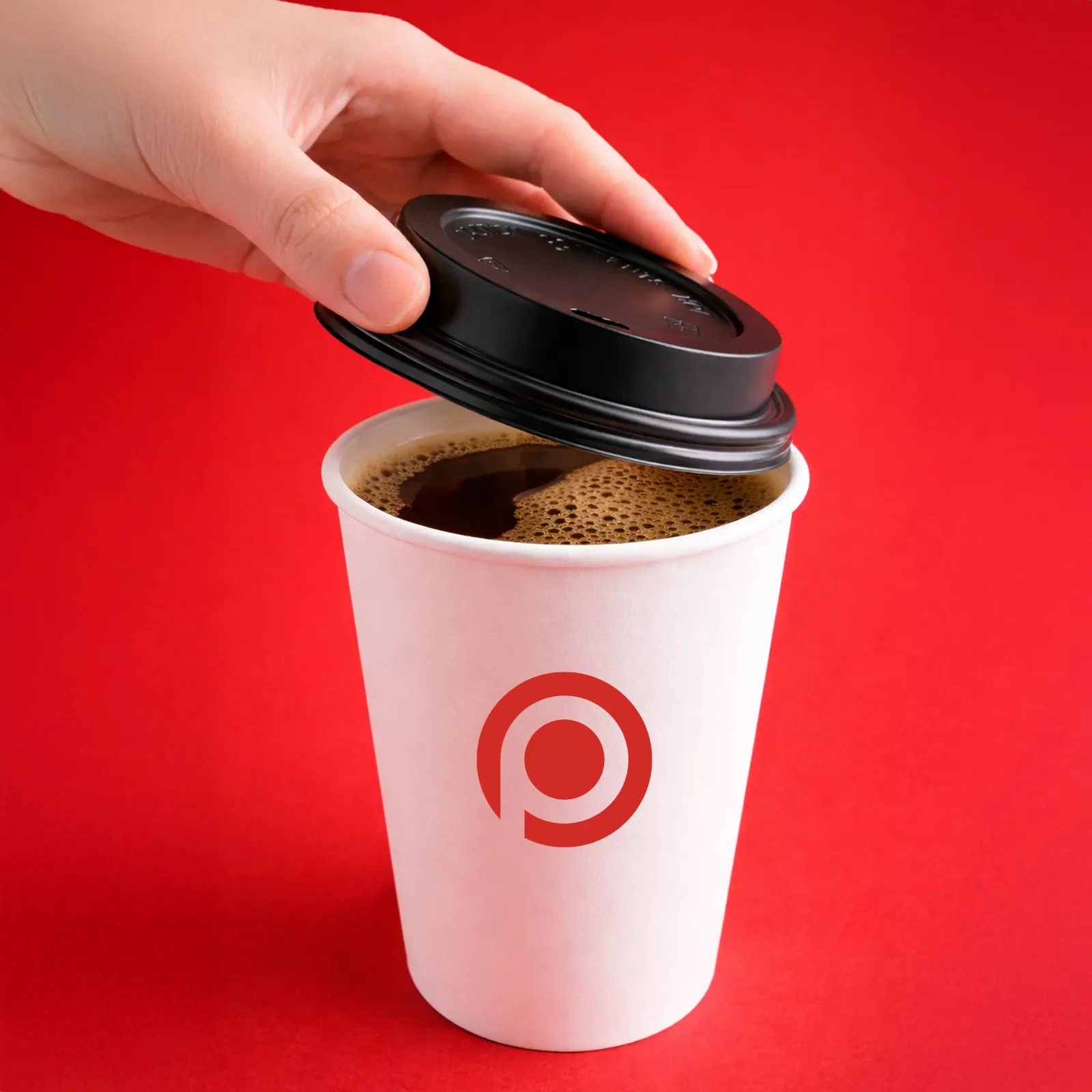 Custom printed paper cup with logo