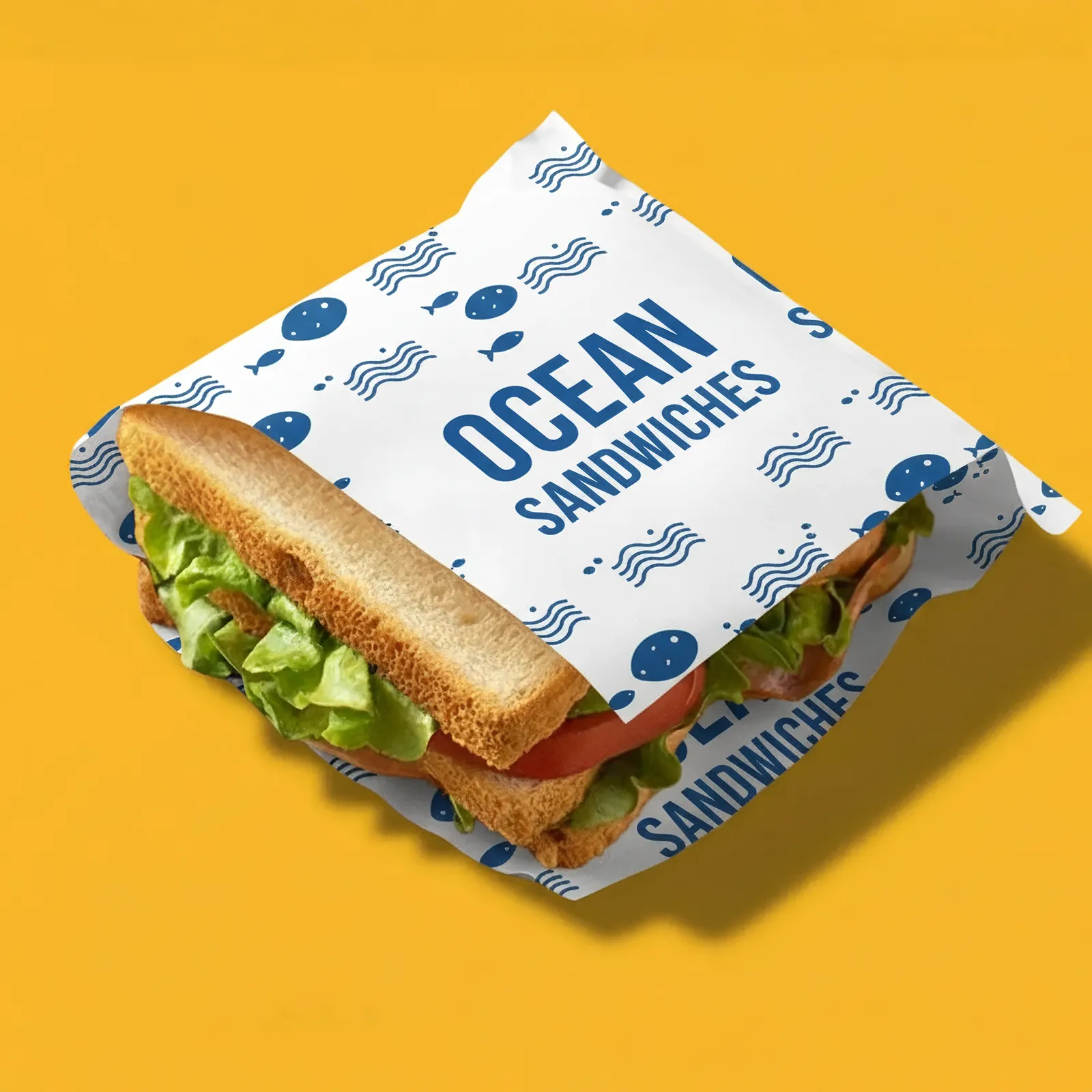 Custom sandwich paper pocket