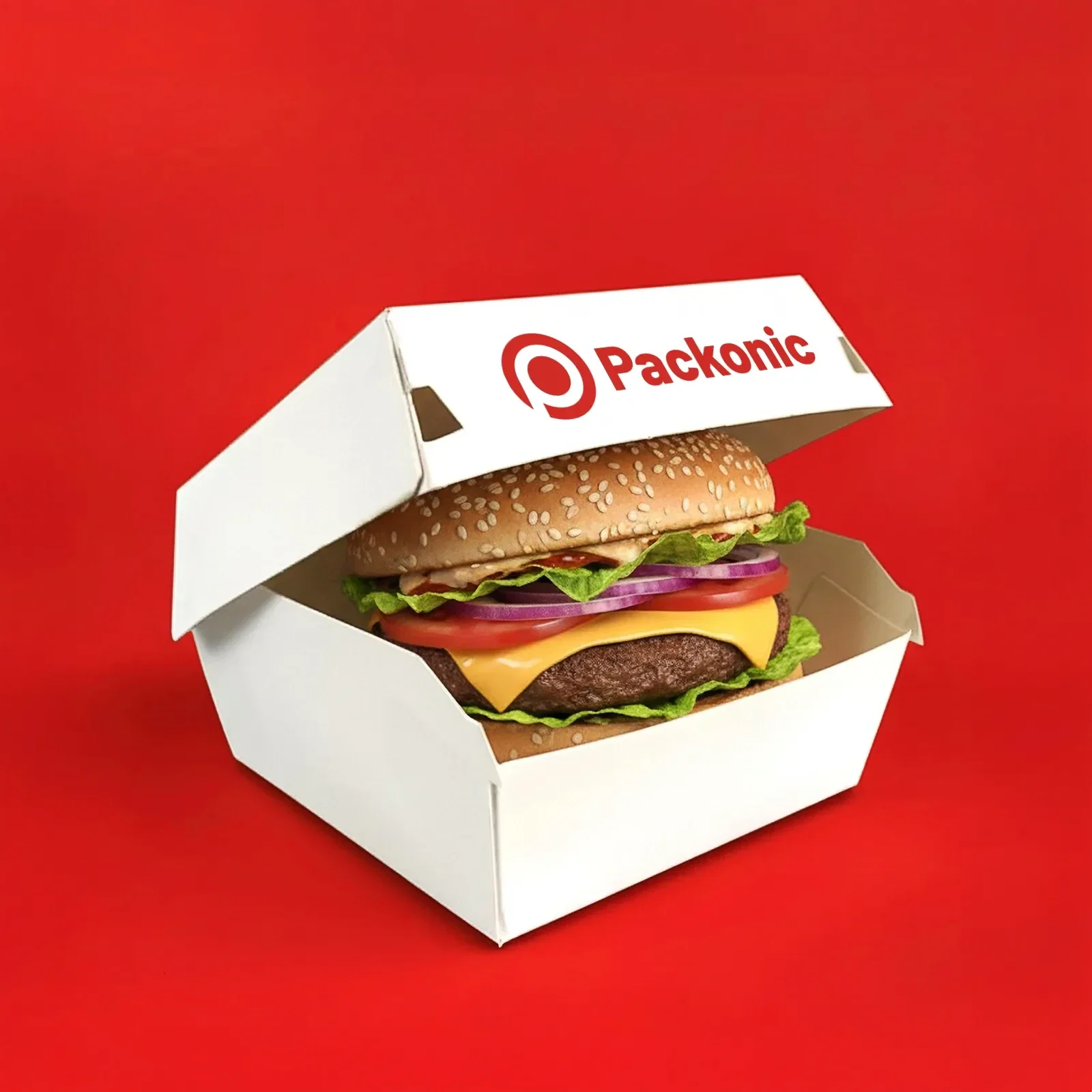 Custom printed burger boxes