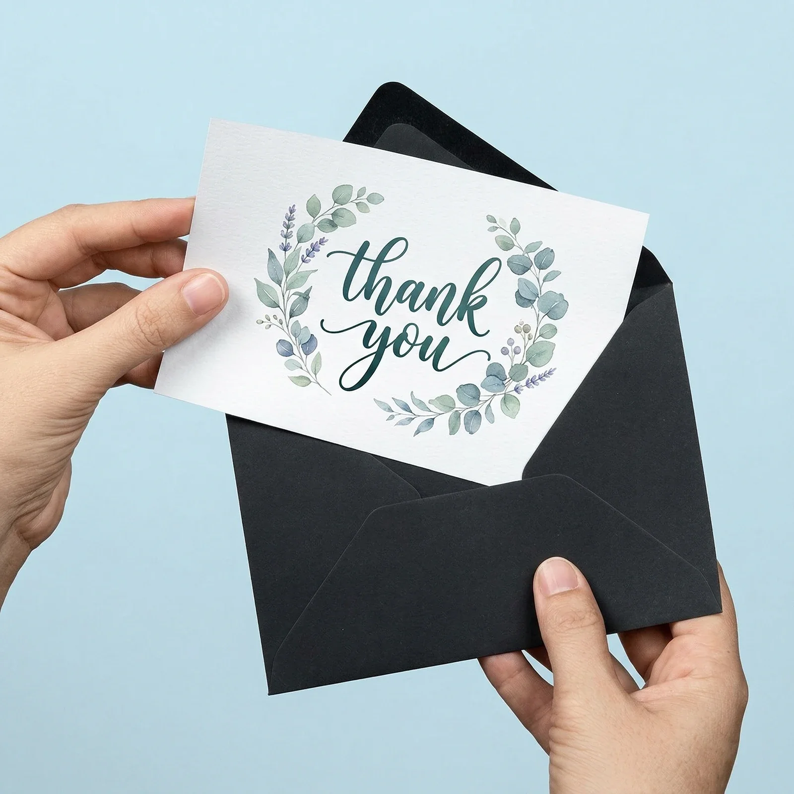 Thank you card design