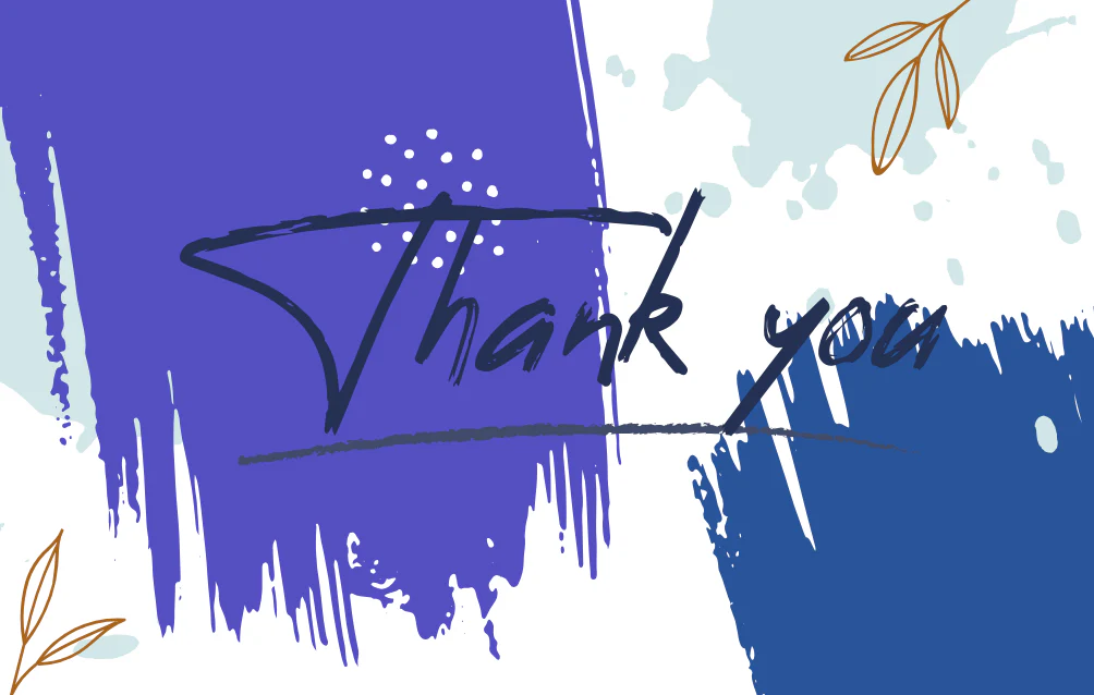 Thank you card packaging