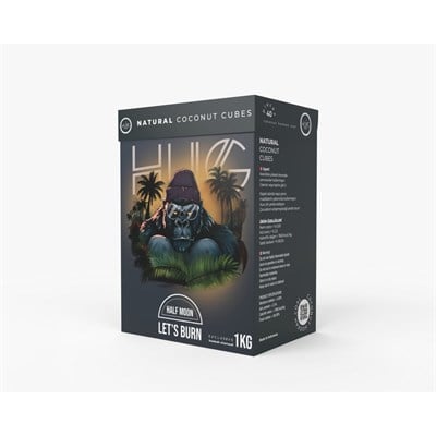 Hug Coal Yarım Ay 360 Nargile Kömürü 1 KG