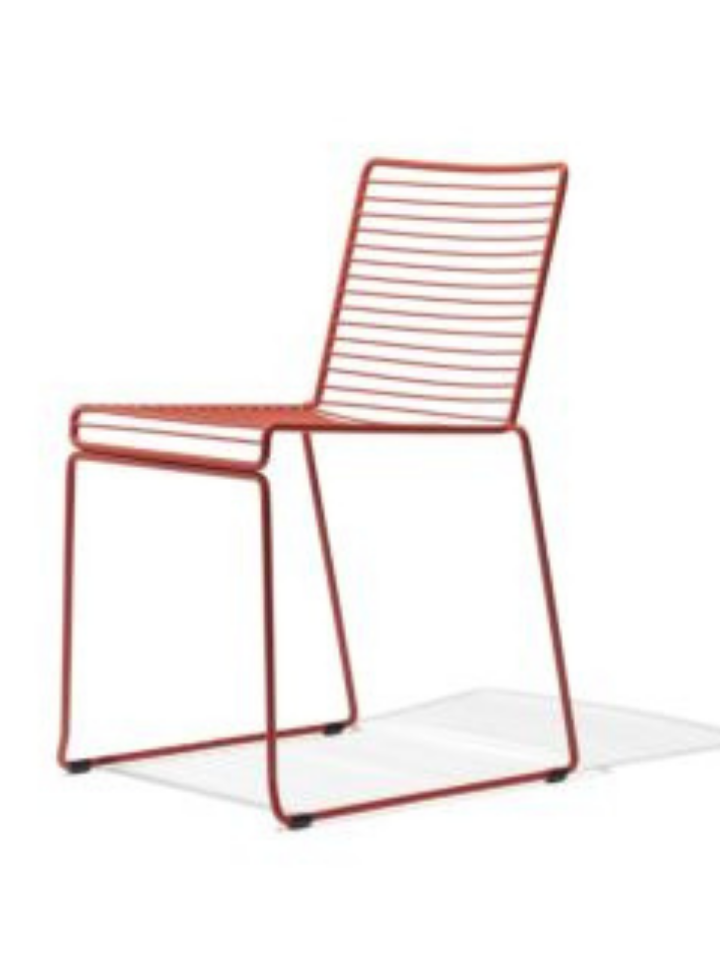 Metal Elegance Yemek Sandalyesi (Kırmızı)