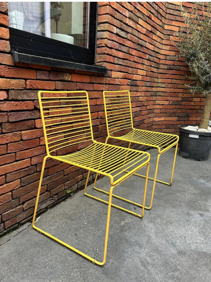 SLLER Metal Elegance Yemek Sandalyesi (Sarı)