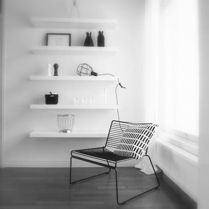 SLLER Yeni Nesil Balkon Sandalyesi Portatif Tel Model Balkon Sandalyesi(Siyah)