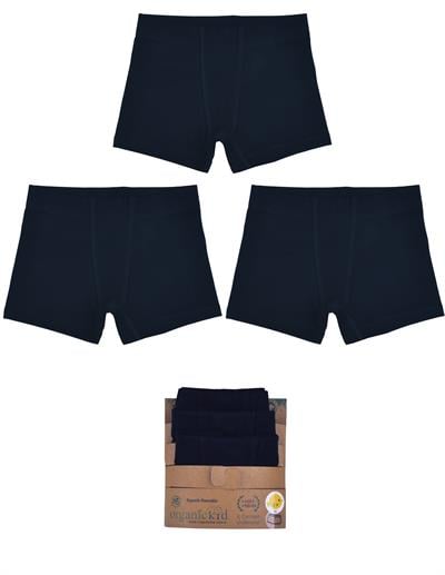 Basic Erkek Çocuk Siyah İç Çamaşır Set 3lü