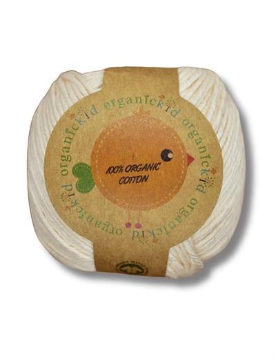 Organik Pamuk El Örgü İpi Naturel