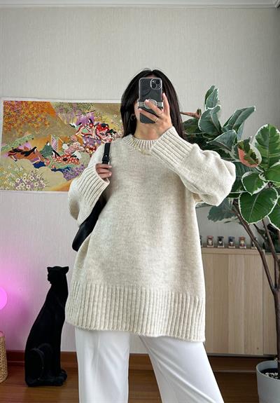 Airi Oversize Vintage Kazak Bej