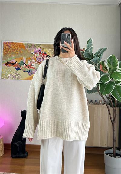 Airi Oversize Vintage Kazak Bej