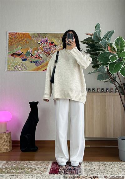 Airi Oversize Vintage Kazak Bej