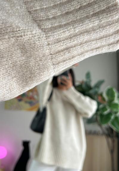 Airi Oversize Vintage Kazak Bej