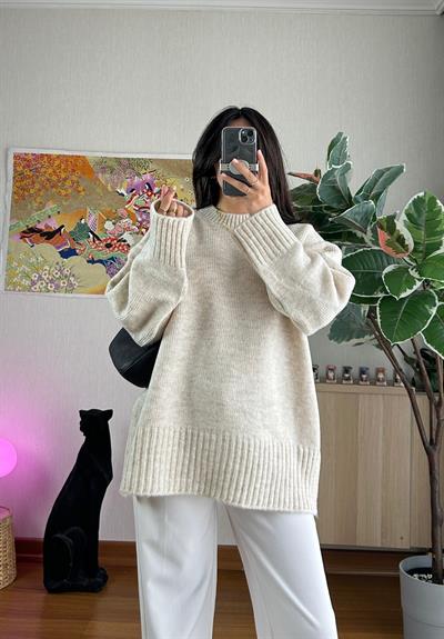 Airi Oversize Vintage Kazak Bej