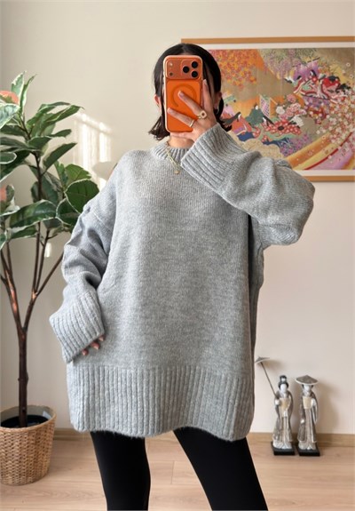 Airi Oversize Vintage Kazak Gri