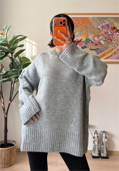 Airi Oversize Vintage Kazak Gri