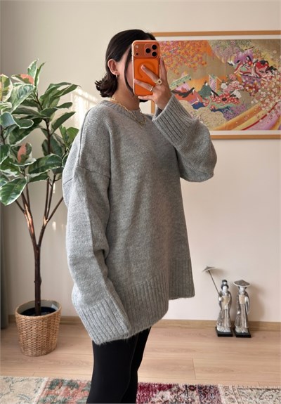 Airi Oversize Vintage Kazak Gri