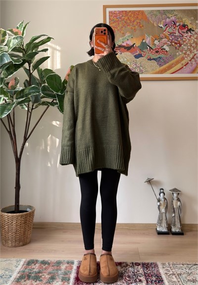 Airi Oversize Vintage Kazak Haki