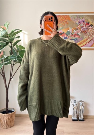 Airi Oversize Vintage Kazak Haki