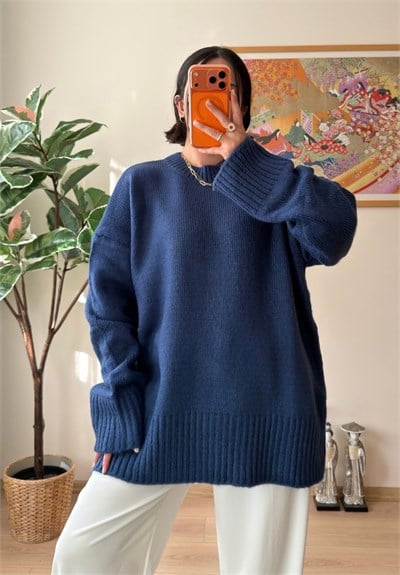Airi Oversize Vintage Kazak İndigo