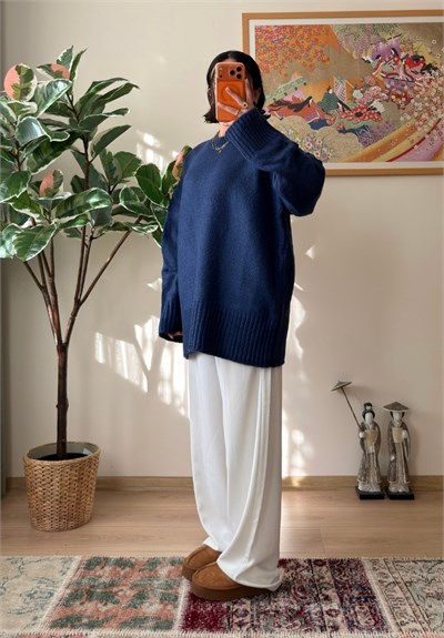 Airi Oversize Vintage Kazak İndigo