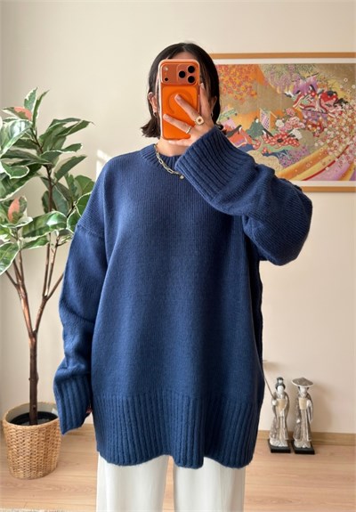 Airi Oversize Vintage Kazak İndigo