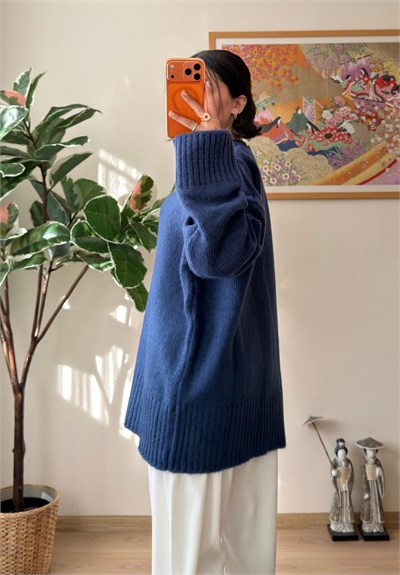 Airi Oversize Vintage Kazak İndigo