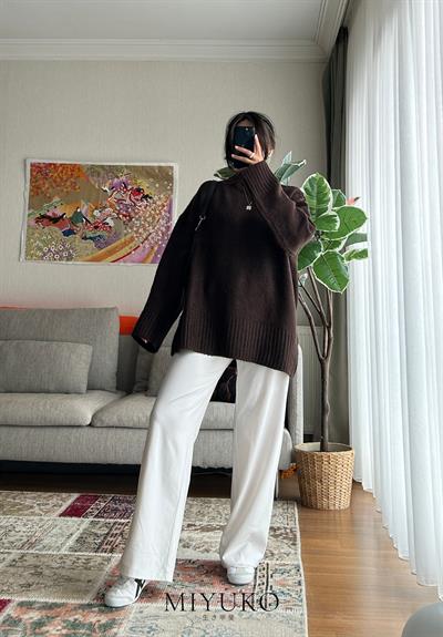 Airi Oversize Vintage Kazak Kahve