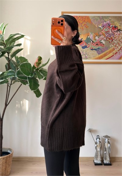 Airi Oversize Vintage Kazak Kahve