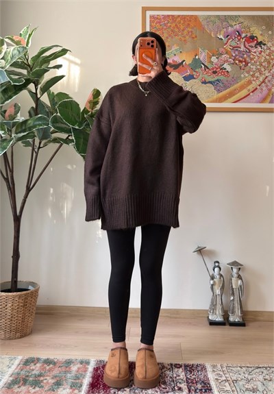 Airi Oversize Vintage Kazak Kahve