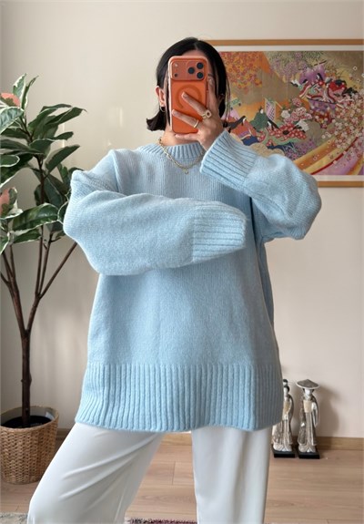 Airi Oversize Vintage Kazak Mavi