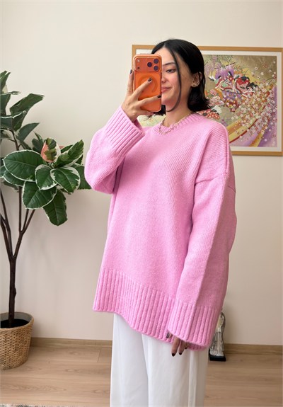 Airi Oversize Vintage Kazak Pembe