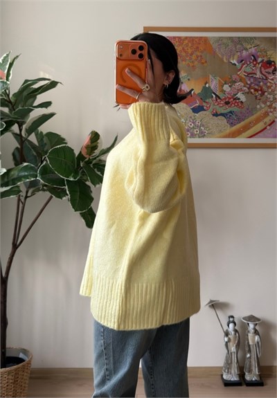 Airi Oversize Vintage Kazak Sarı